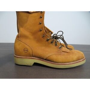 Double-H Lacer Boots Mens 12 Brown Kiltie Western Work Oil Resisting DH9750